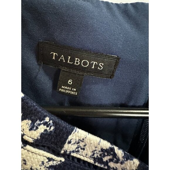 Talbots Lined Mixed Fruit Textured Shift Dress Sz 6 EUC - Picture 9 of 16